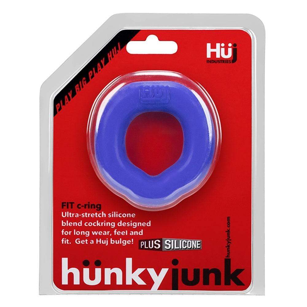 Hunkyjunk Fit Ergo C-Ring - Cobalt – Black Cock Toys