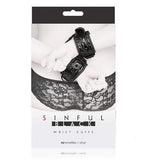 nsnovelties Bondage & Fetish Toys Sinful Wrist Cuffs - Black
