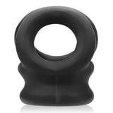 Oxballs Cockrings Tri-Squeeze Ball-Stretch Sling - Black Ice