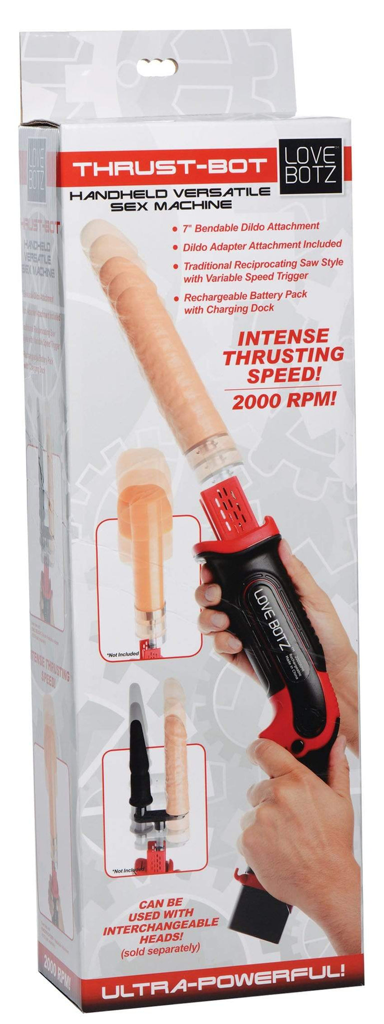 Thrust-Bot Handheld Multi-Speed Sex Machine – Black Cock Toys